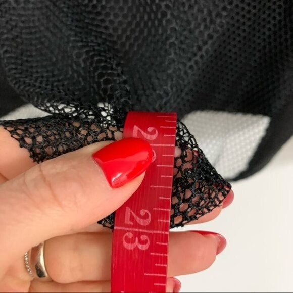 Alexis black mesh net sweater long sleeve sweater Sz XS - Picture 7 of 9